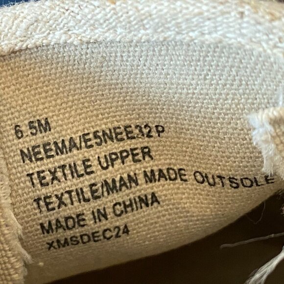 Espirit Neema Espadrille Slip On Mules Sz 6.5 Beige Canvas Linen-Look #36S - Picture 9 of 9